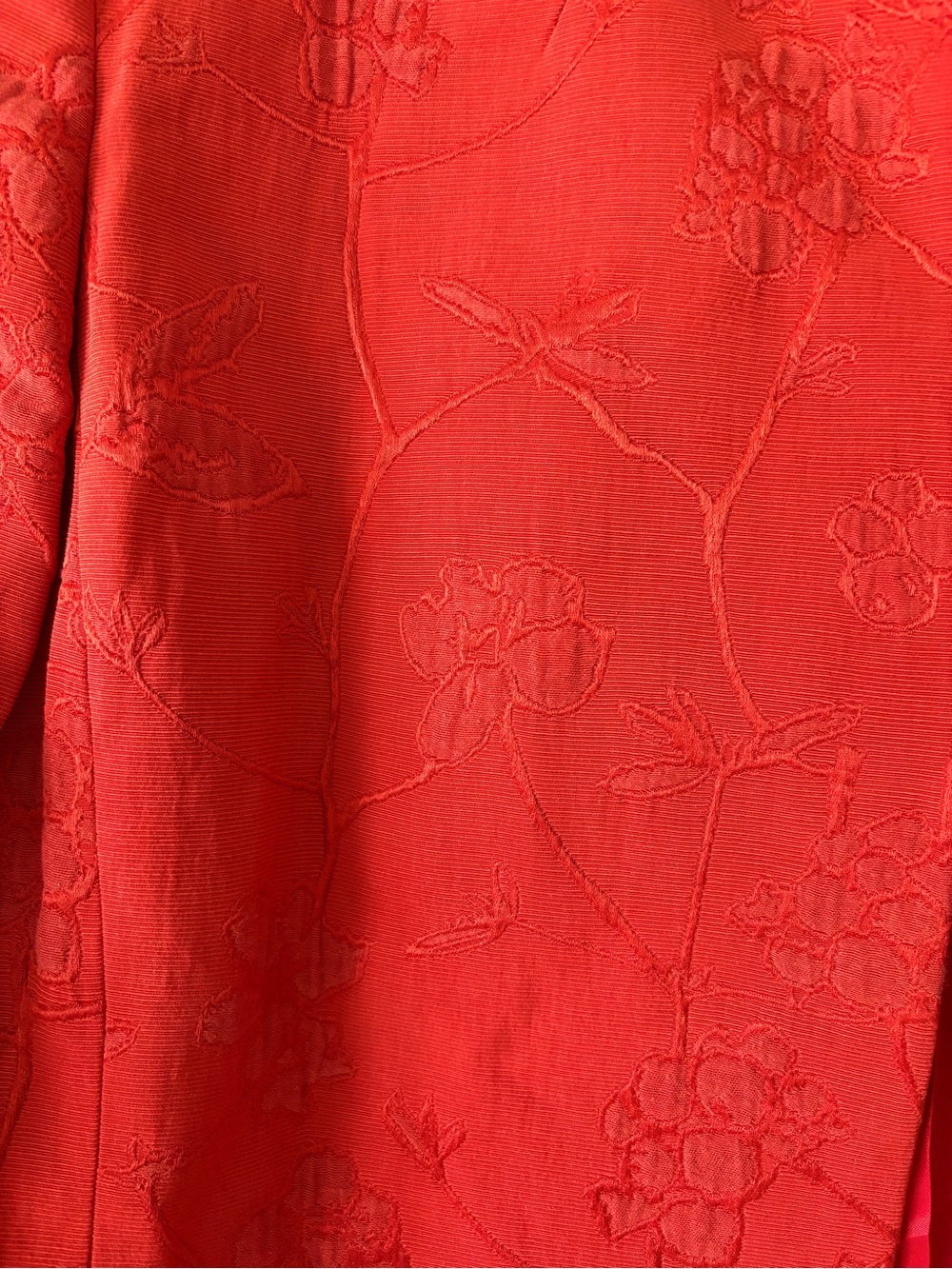 Austin Reed Red Brocade Open-Front Jacket - Picture 4 of 6